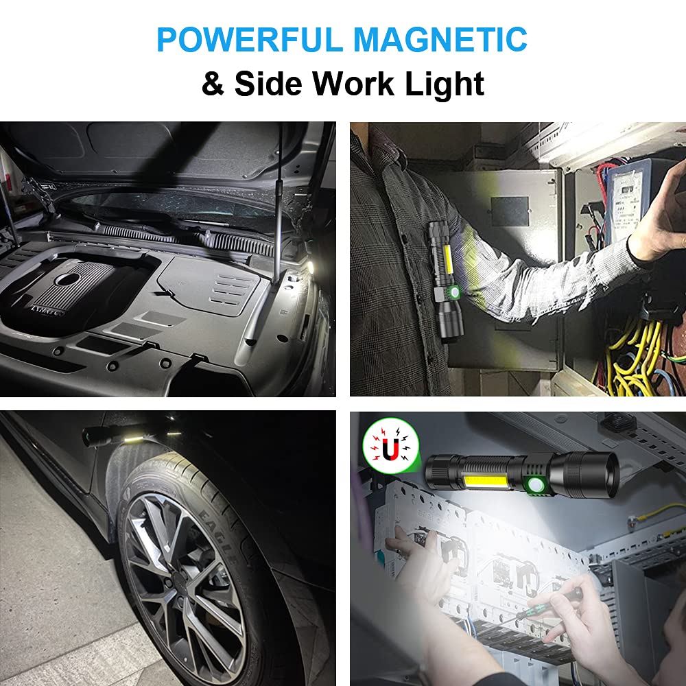 Spriak UV flashlight USB rechargeable for easy on-the-go charging.