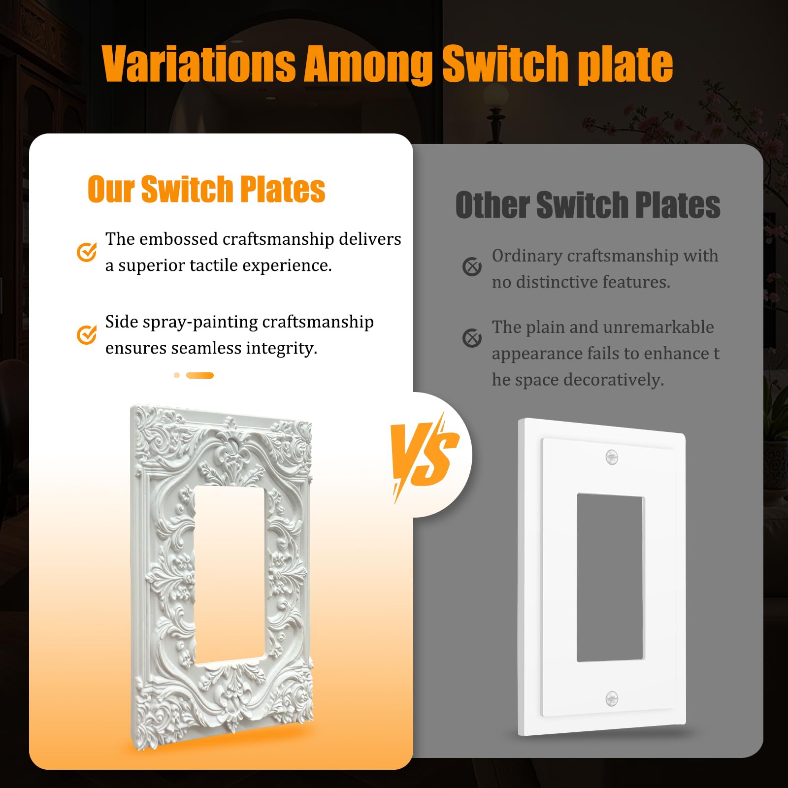 Spshian 3D floral switch cover brings tactile elegance to any switch