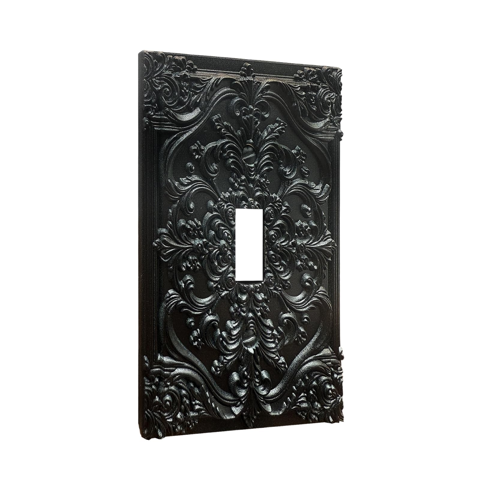 Spshian 3D floral wall plate with textured finish enhances decor