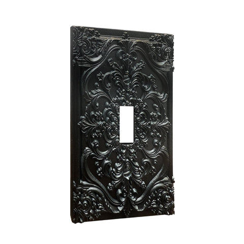 Spshian 3D floral wall plate with textured finish enhances decor