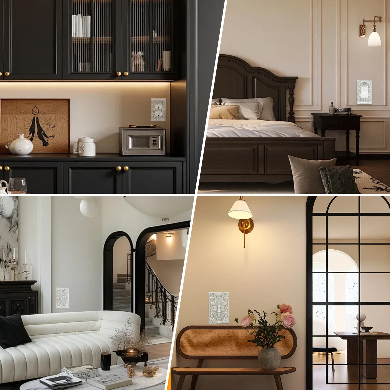Spshian bedroom and living room switch cover adds cohesive style