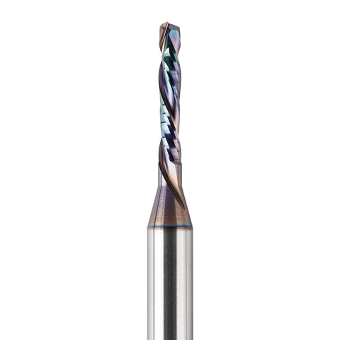 SpeTool up-down flutes demonstrate dual cutting action for cleaner edges.