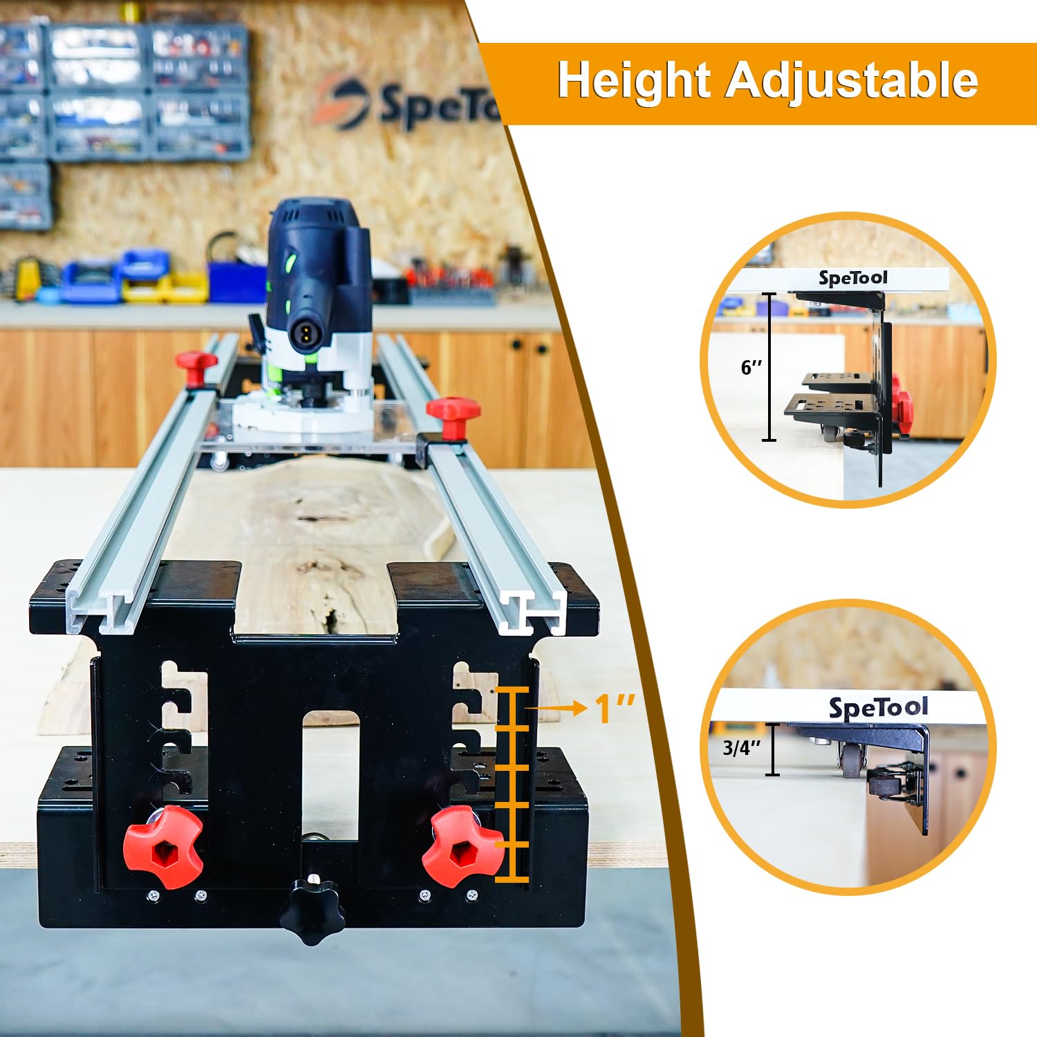 SpeTool Z-axis preset enables accurate height without balancing