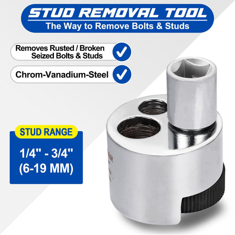 Spurtar bolt extractor for 1/2 drive leverages leverage on broken bolts
