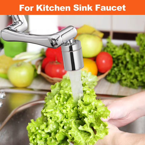 Spurtar faucet extender with 360deg swivel head for precise placement