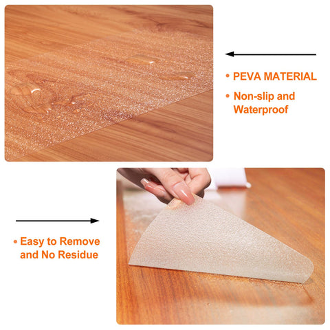 Spurtar clear stair treads blend with décor for a seamless look.