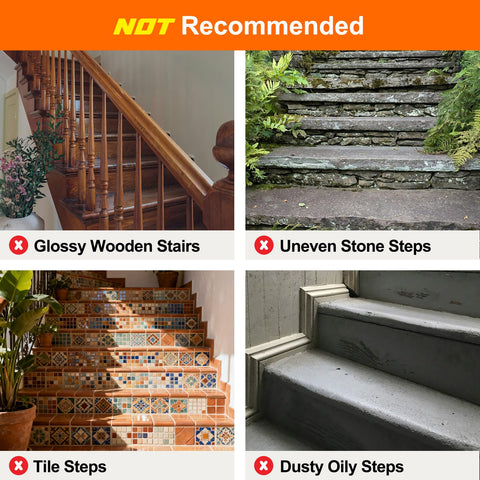 Spurtar durable PEVA treads offer long-lasting stair safety on various surfaces.