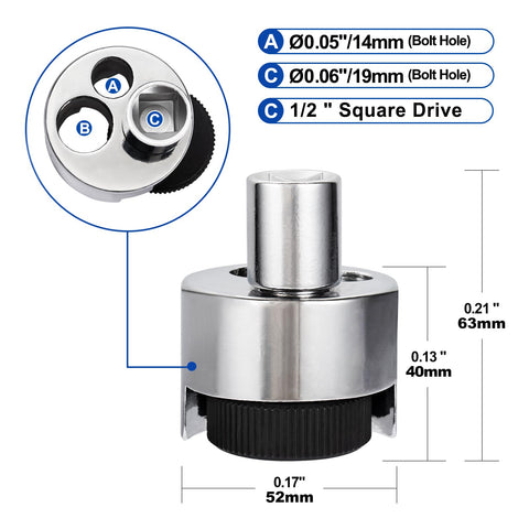 Spurtar nut remover near-surface design grabs studs flush