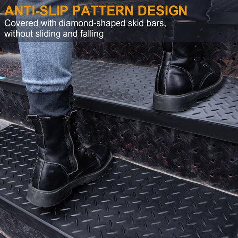 Spurtar rubber stair treads weatherproof for sun and rain exposure