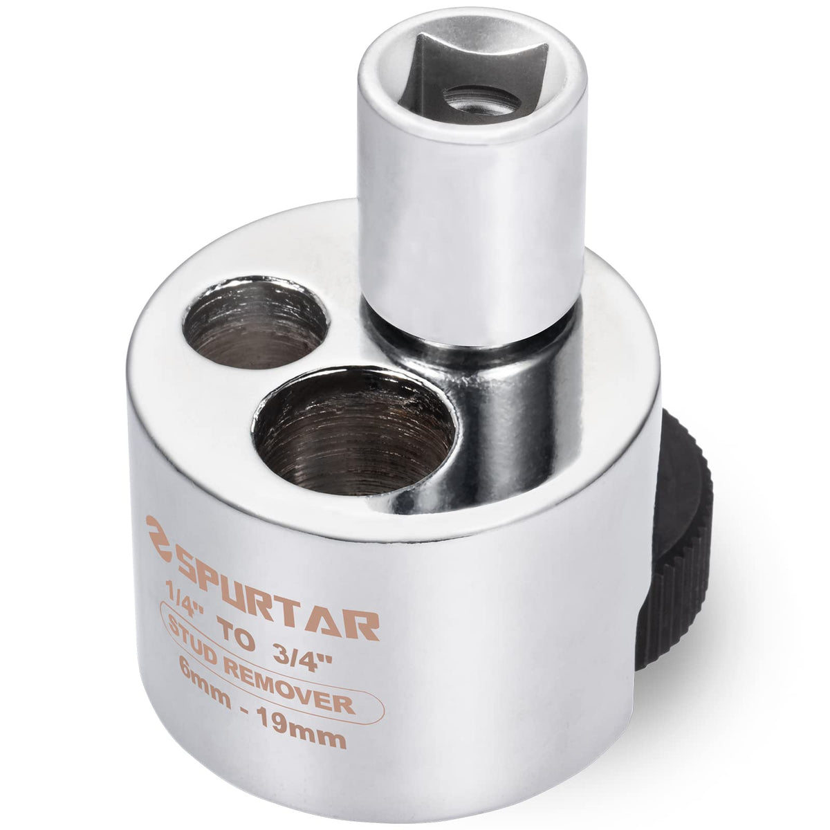 Spurtar stud remover with knurled roller grips firmly for fast extractions