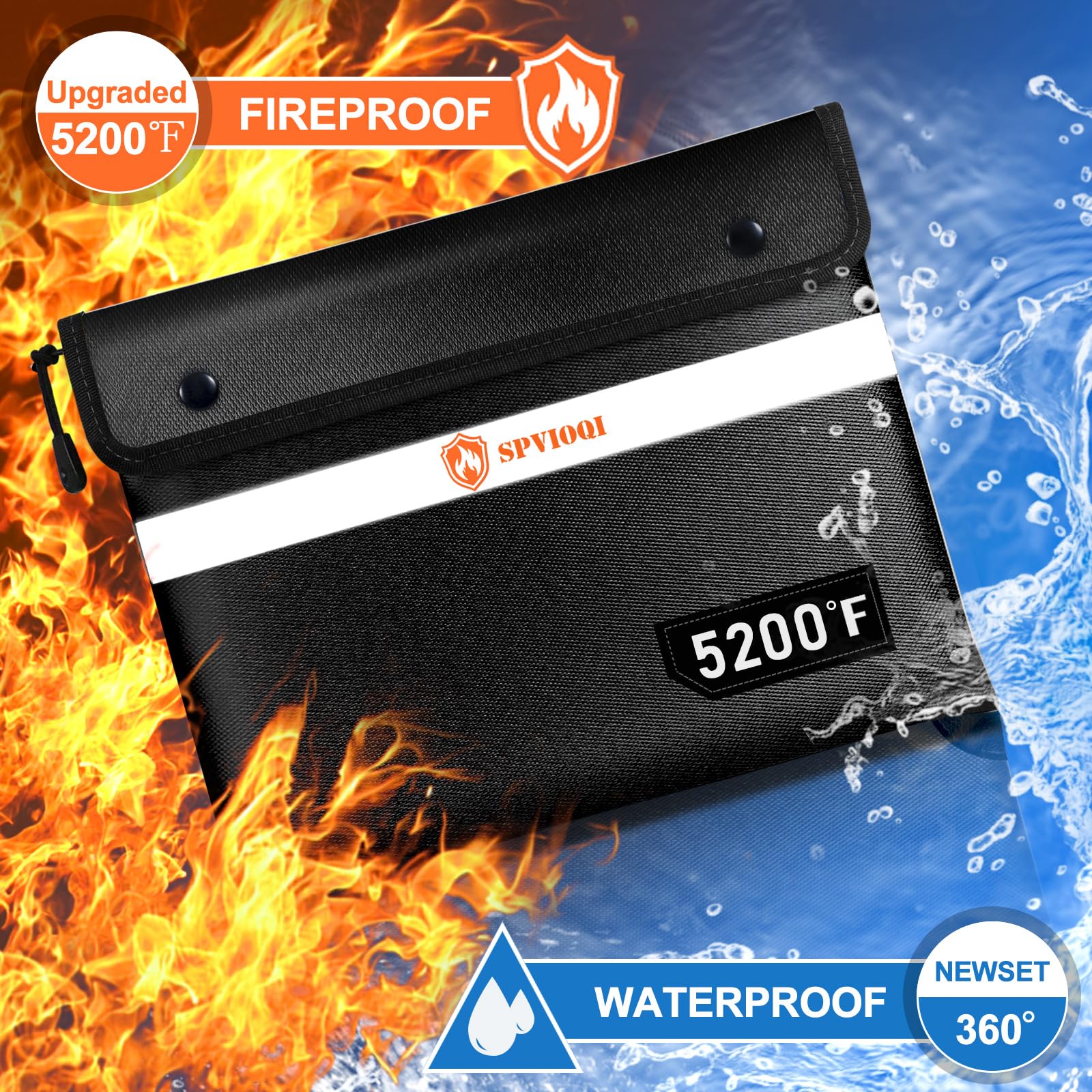 SPVIOQI fireproof bag portable carry for safe emergency transport.
