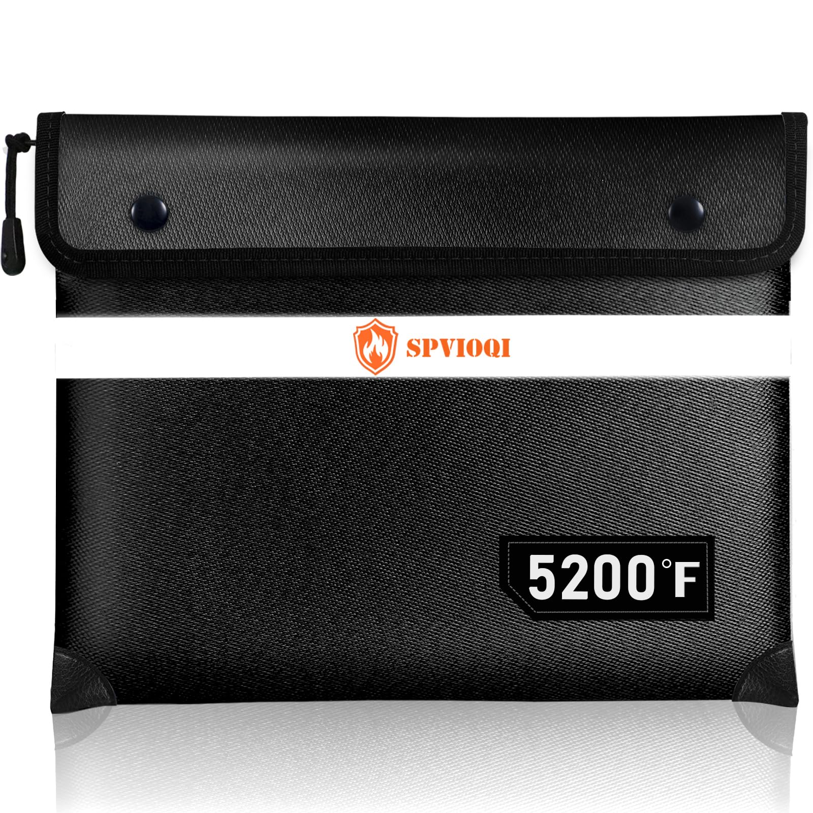 SPVIOQI fireproof bag top view for compact, safe document storage.