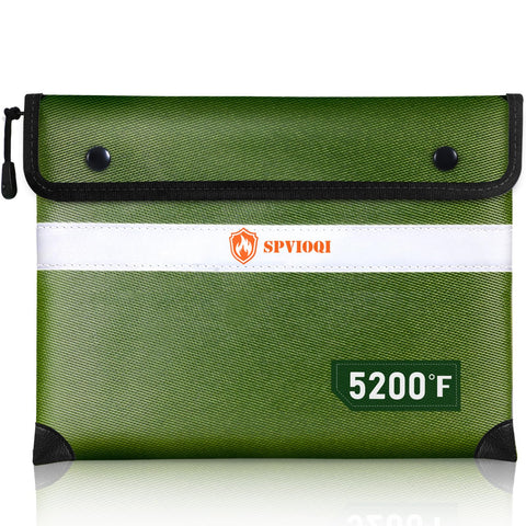 SPVIOQI upgraded fireproof bag top view protecting documents with compact safety
