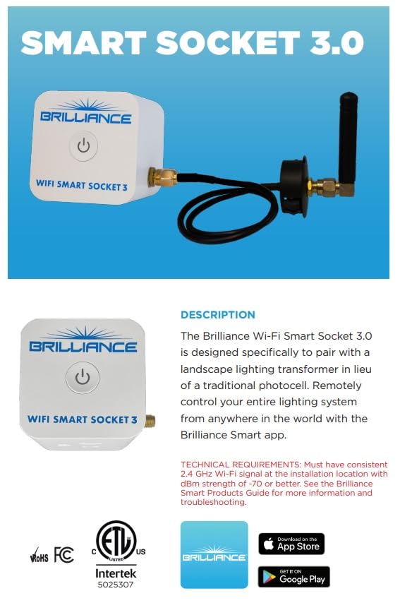 SPW Brilliance WiFi Socket 3 features an improved antenna for stronger Wi‑Fi.