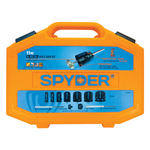 Spyder Hex10 arbor supports easy hole enlargement with adapters
