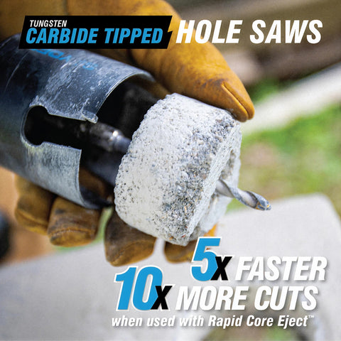 Spyder rapid core eject mechanism demonstrated for quick hole finishing.