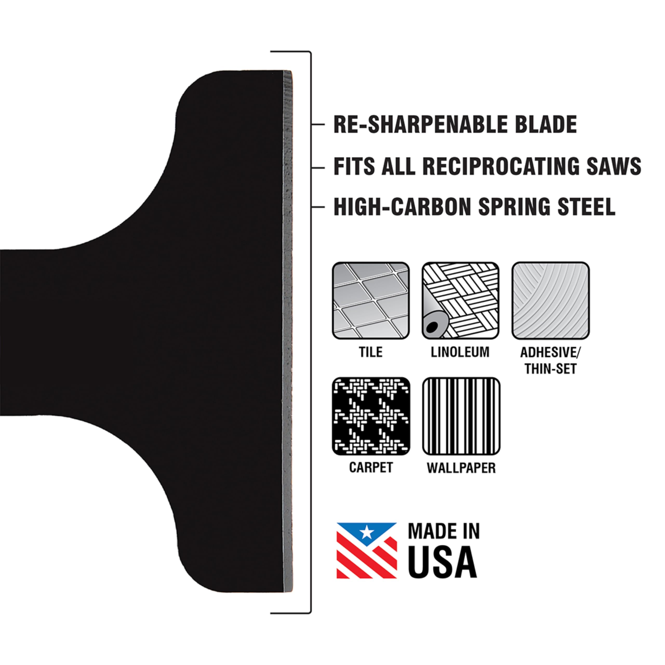 Spyder 6-inch scraper blade covering large surface removal of soft materials