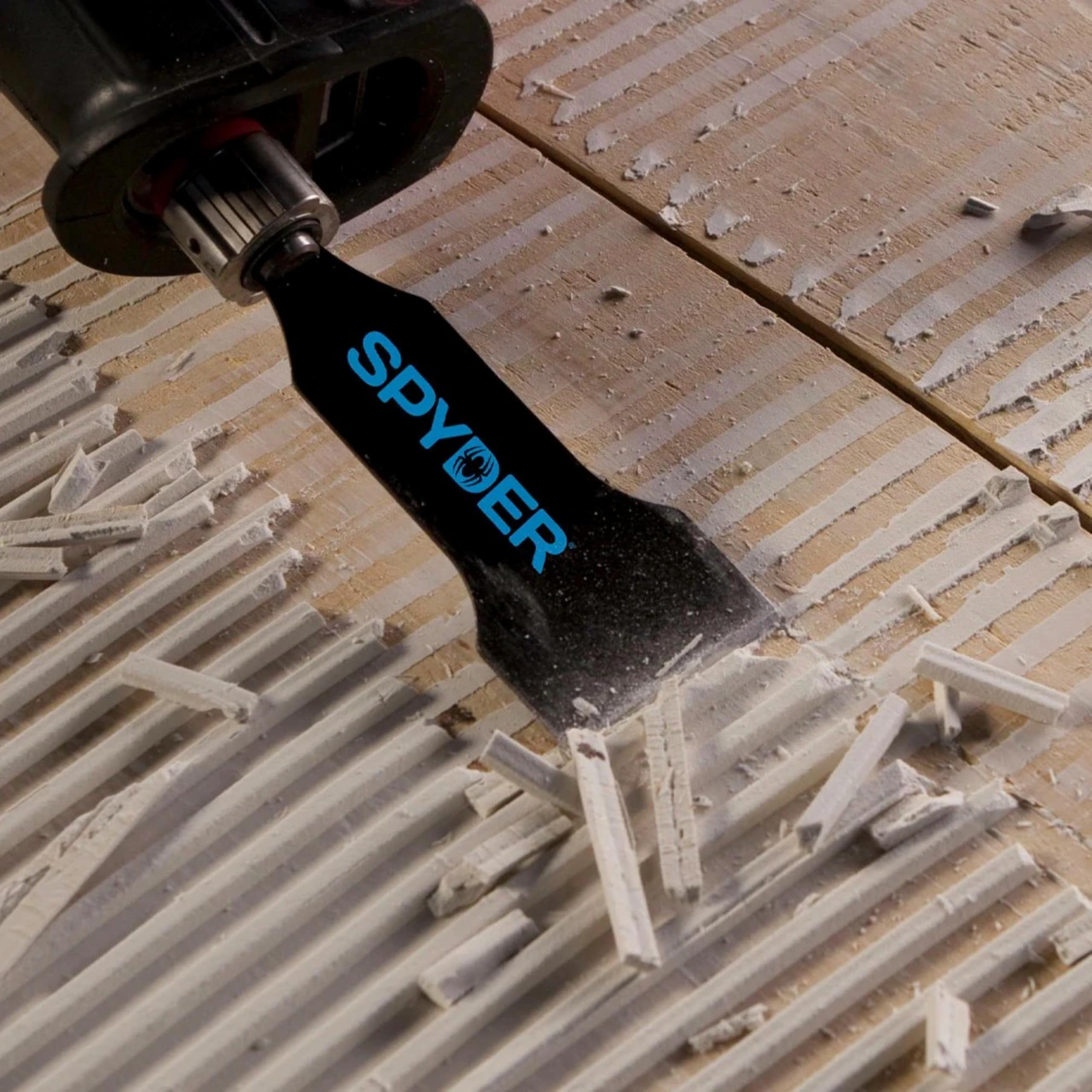 Spyder blade re-sharpening capability extends tool life during tough scraping