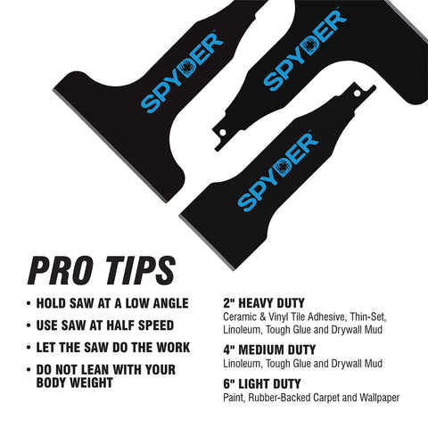 Spyder Scraper attached to a reciprocating saw enables quick surface prep