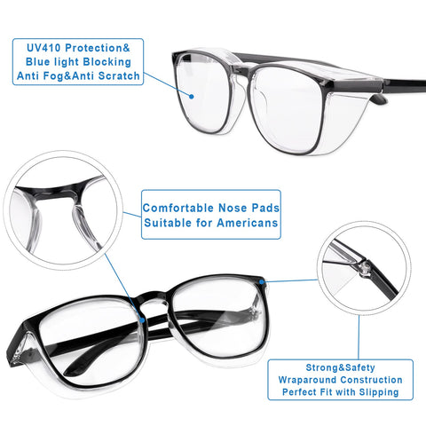 SQIMZAR blue light protection eyewear shields eyes from screen glare for comfortable viewing.