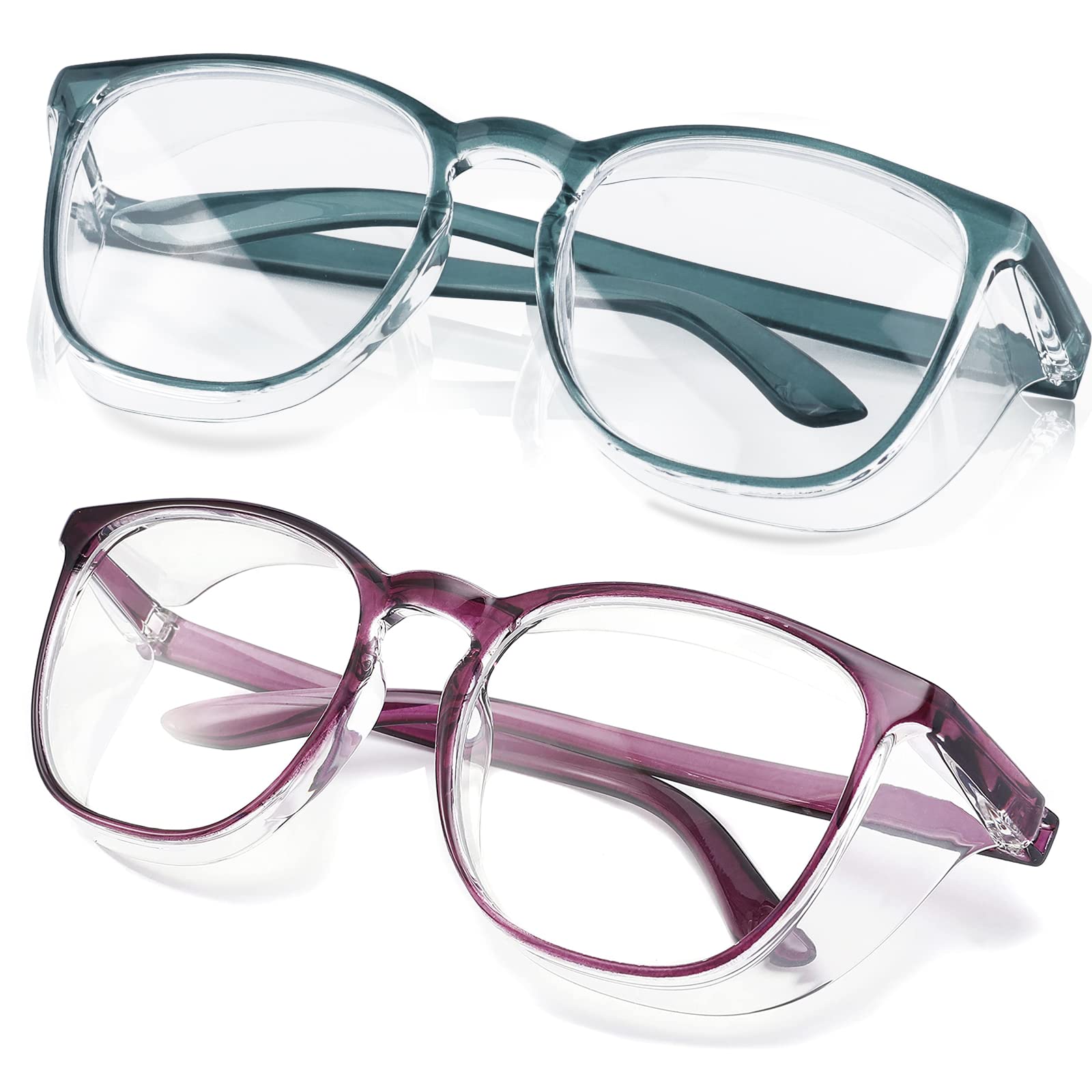 SQIMZAR safety glasses with side shields for anti-scratch and all-day comfort.