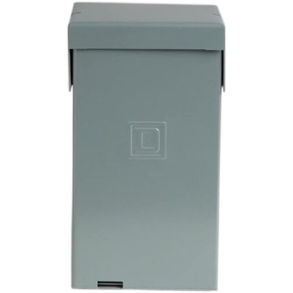 Zinc-coated steel enclosure deters corrosion while safeguarding electrical components.