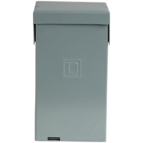 Zinc-coated steel enclosure deters corrosion while safeguarding electrical components.