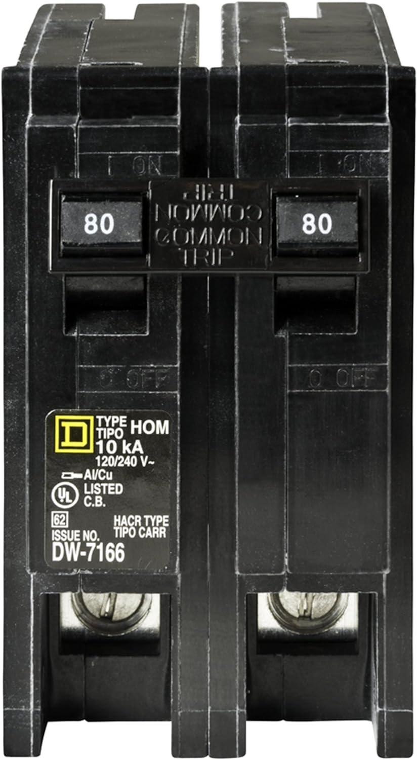 Square D Homeline 120/240 VAC operation for residential circuits
