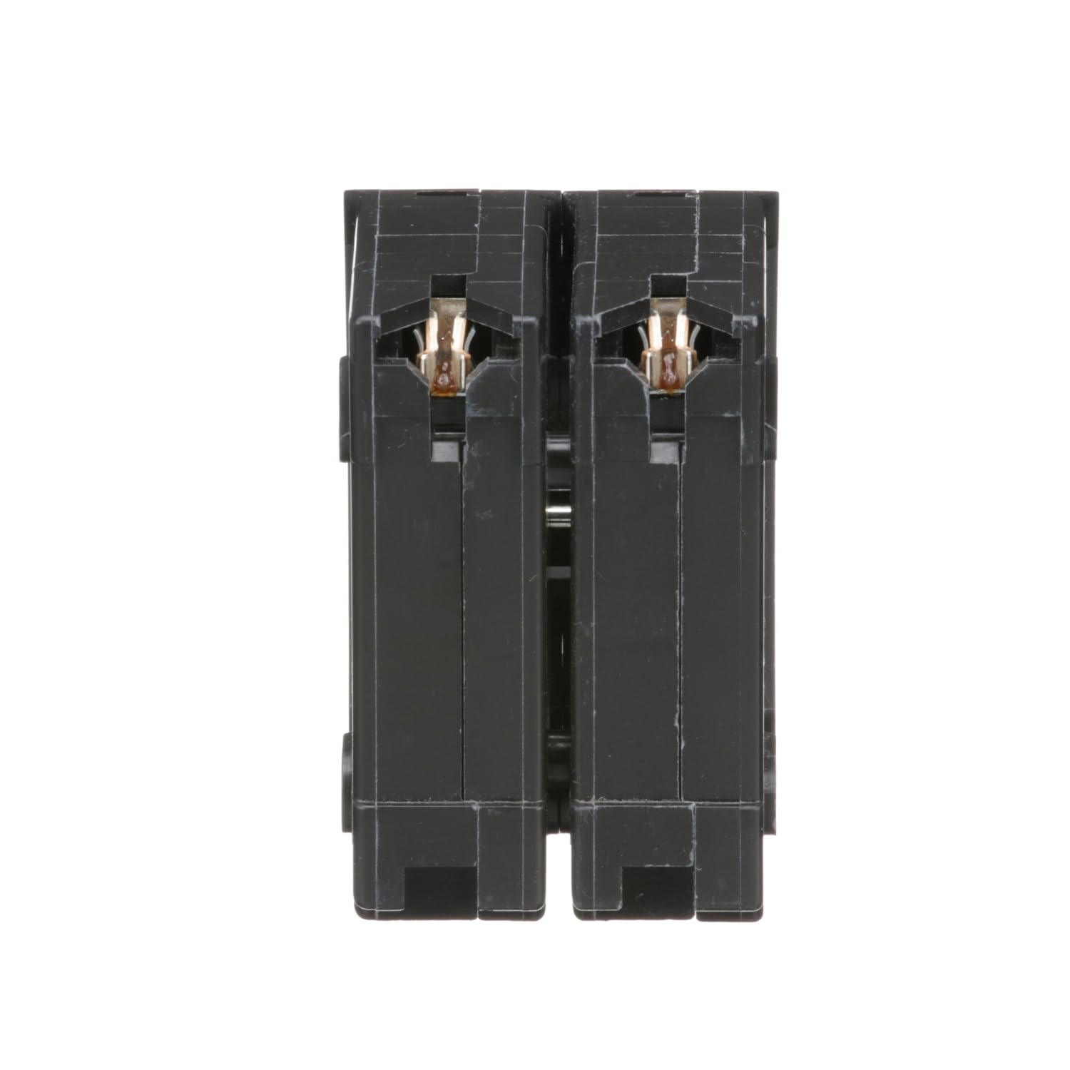 Square D HomeLine 30A two-pole circuit breaker side view showing compact form