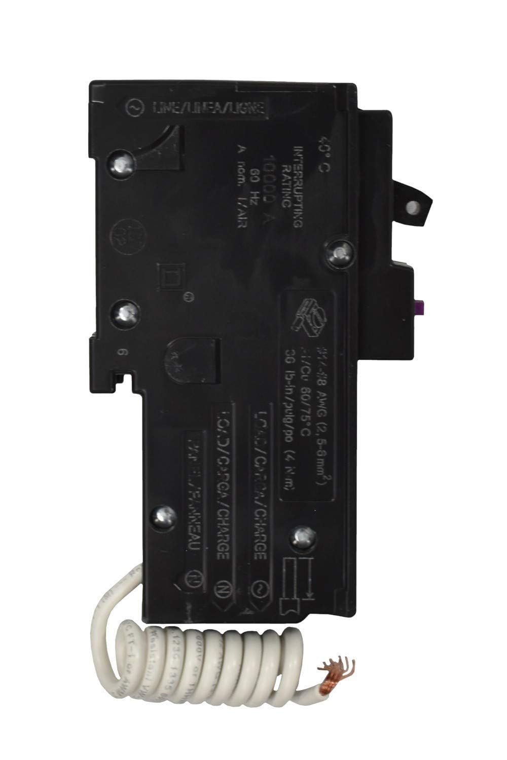 Neutral pigtail connection detail on HOM120DFC for fast setup