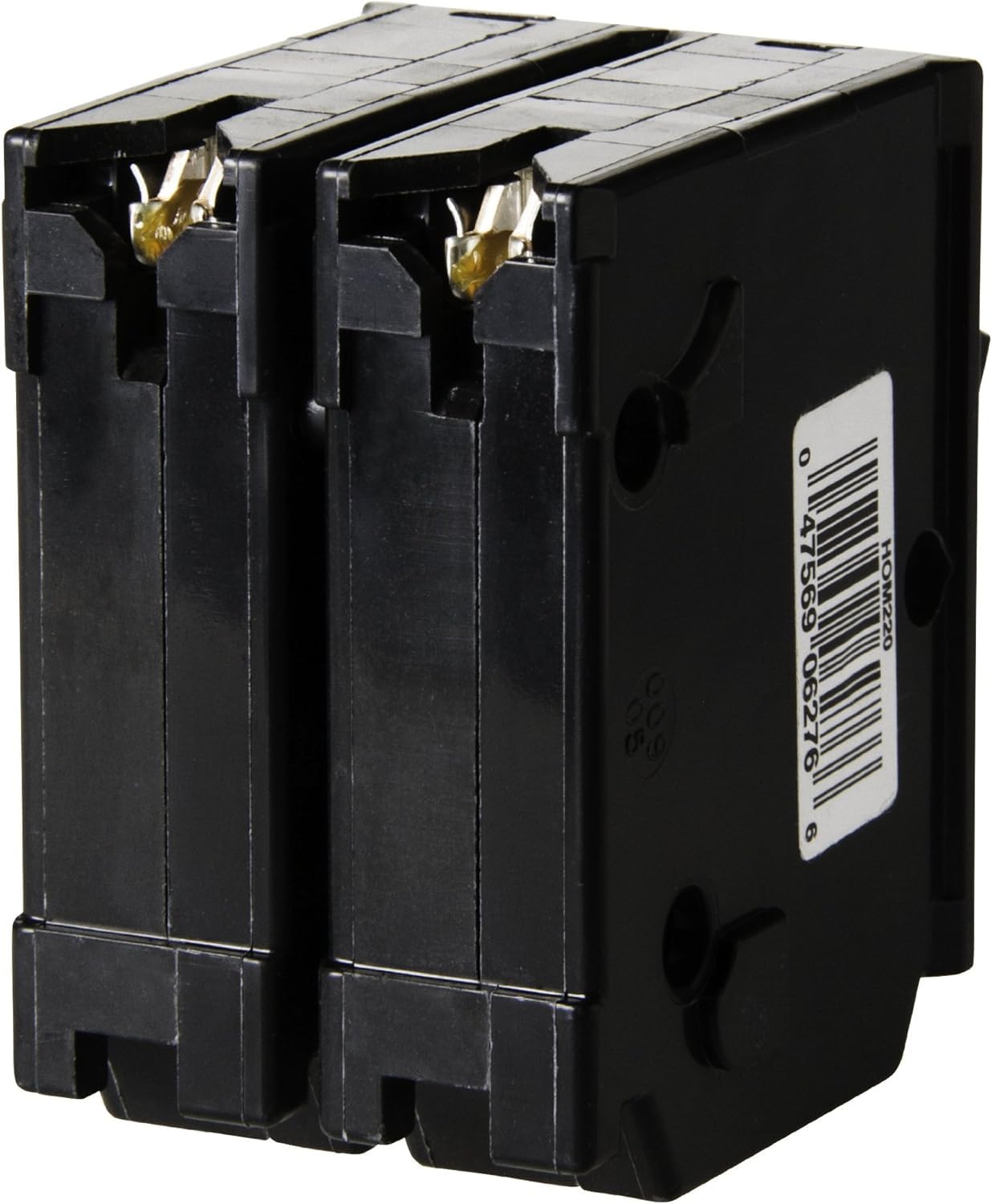 Square D Homeline plug-on design for quick, tool-free installation