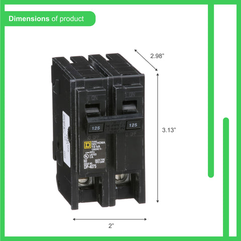 Square D Homeline plug-on neutral design demonstrates fast mounting in compatible load centers.