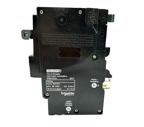 Square D QO120PAF arc fault icon emphasizing safety features for circuits