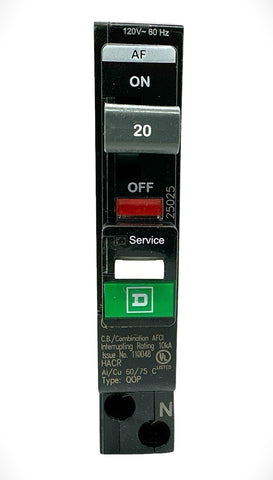 Square D QO120PAF side view highlighting plug-on neutral and mounting ease