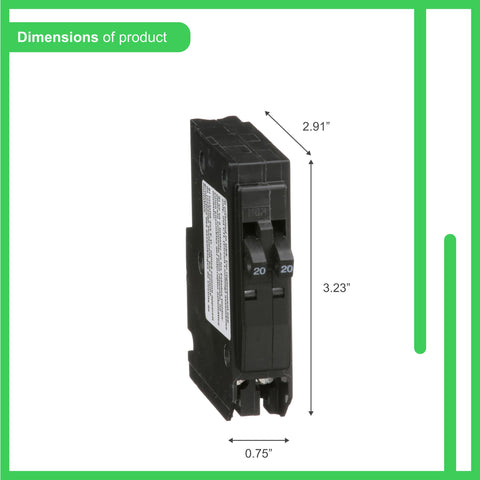 Square D QO1515C plug-in mount for easy panel installation