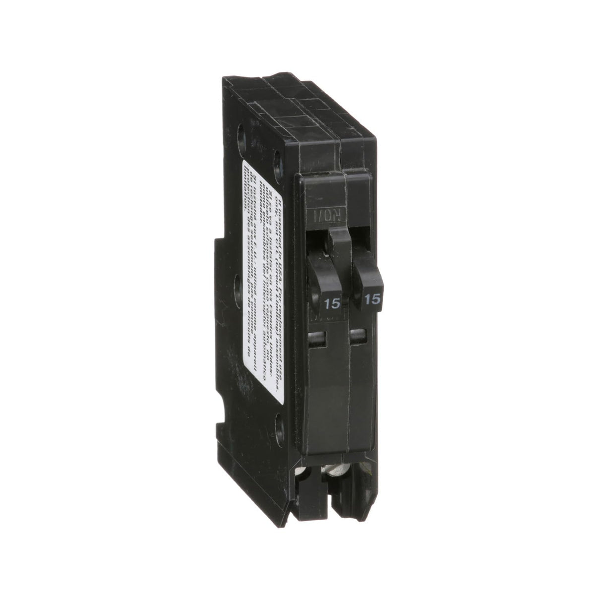 Square D QO1515C breaker with VisI-Trip indicator for quick trip status