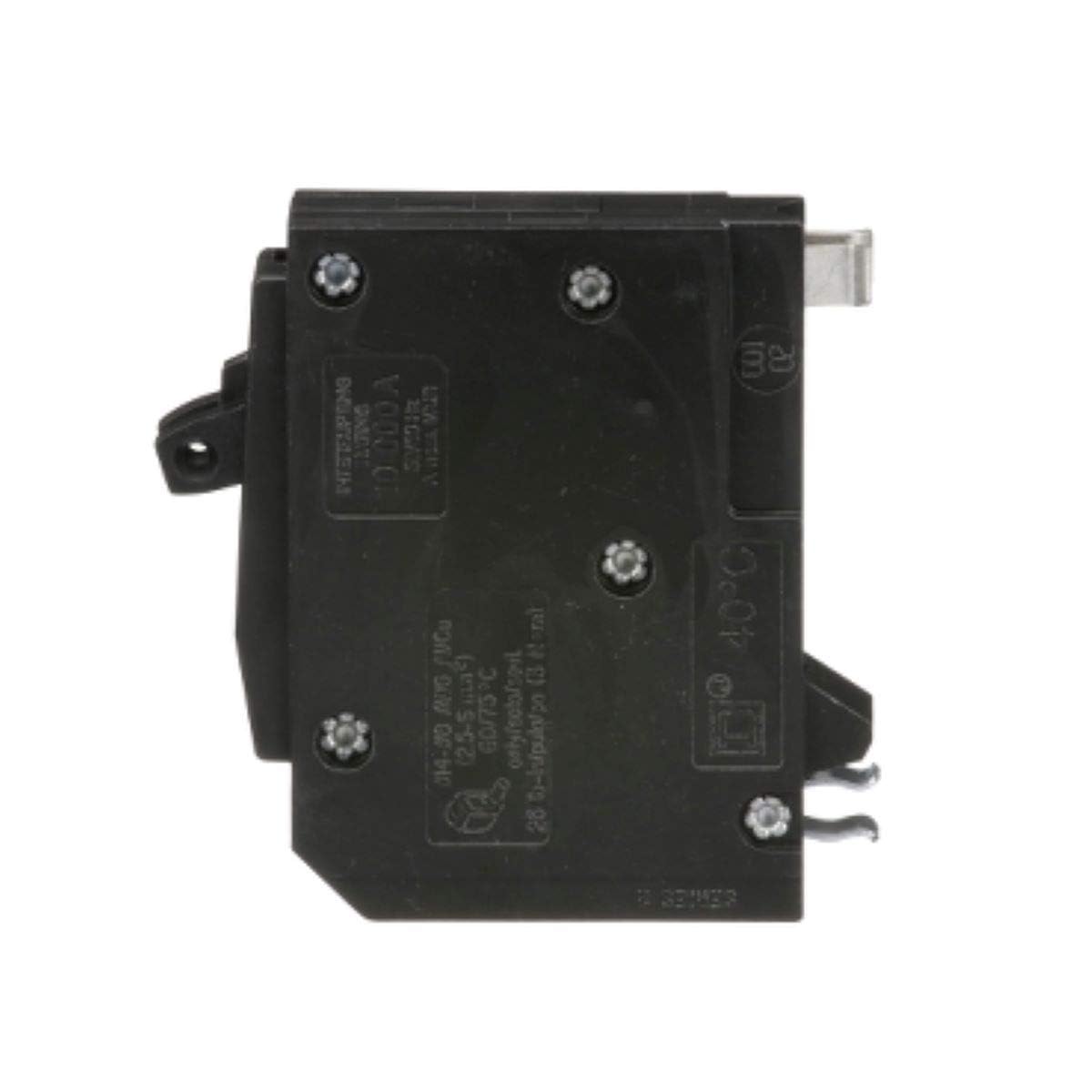 Square D QO2020C 20A tandem-pole setup supports 120/240 VAC circuits