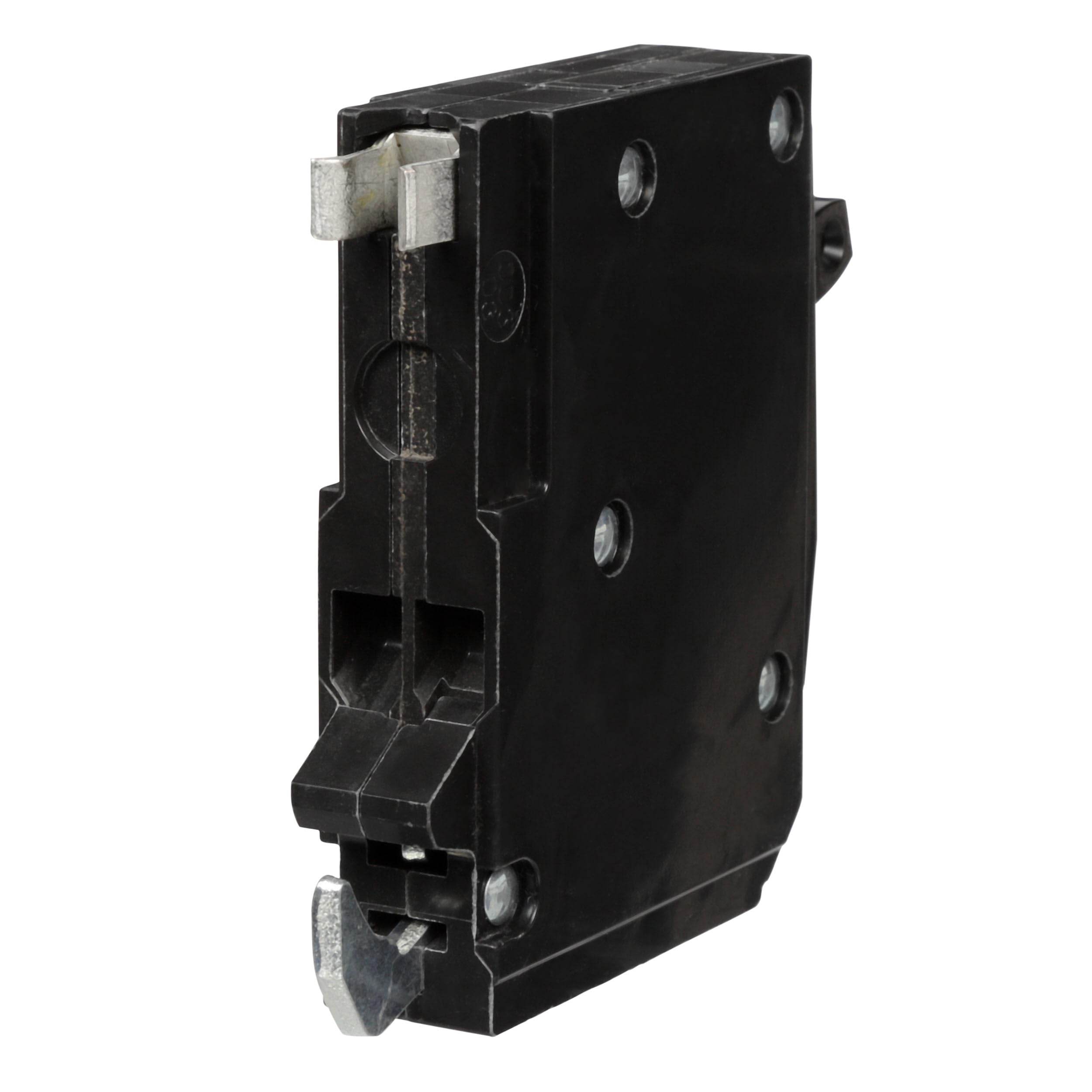 Square D QOT2020CP tandem breaker side view with wiring for easy installation.