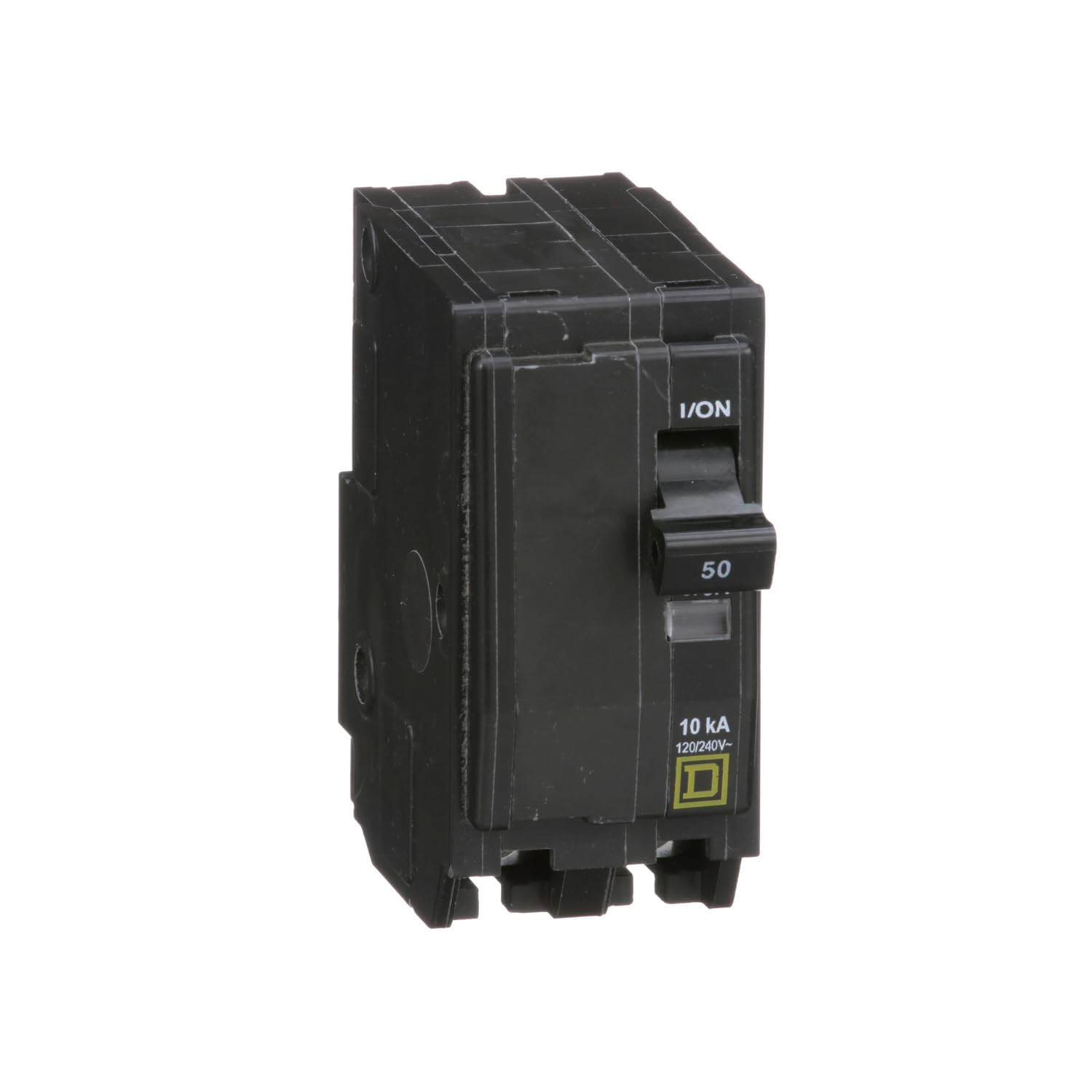 Square D Qwik Open 50A breaker in-panel view showing protection for home electrical systems.