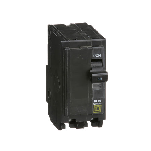 Square D Qwik-Open 60A breaker front view showing quick make and quick break action.