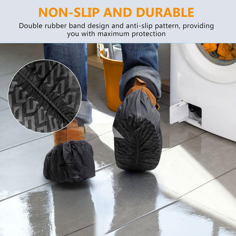 Squish shoe covers ideal for open houses and visitors to protect carpets.