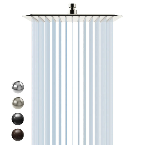 SR SUN RISE 12-inch rain shower head delivers full-body coverage with high pressure
