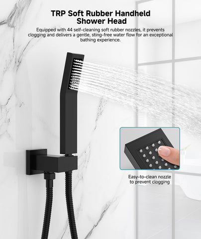 SR SUN RISE 304 stainless steel showerhead resists rust and shines.