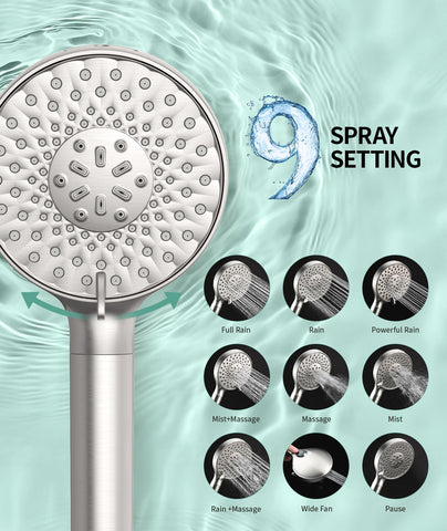 SR SUN RISE brushed nickel finish adds modern style to any bathroom.