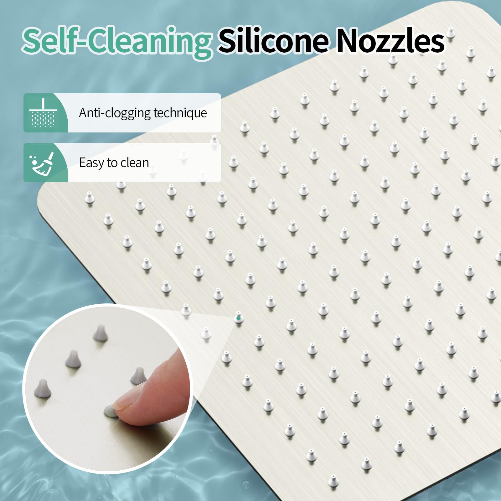 SR SUN RISE brushed nickel finish resists water stains and wear