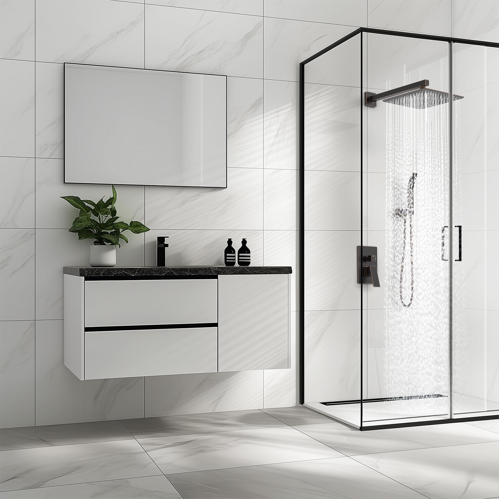 SR SUN RISE ceiling-arm-compatible design showing universal fit.