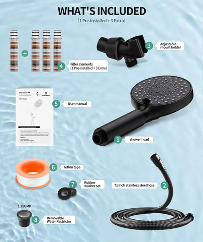 SR SUN RISE easy 5-minute installation with universal G1/2 inch thread.