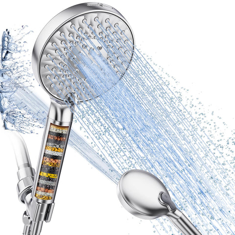 SR SUN RISE filtered shower head chrome main unit improves water feel for skin and hair