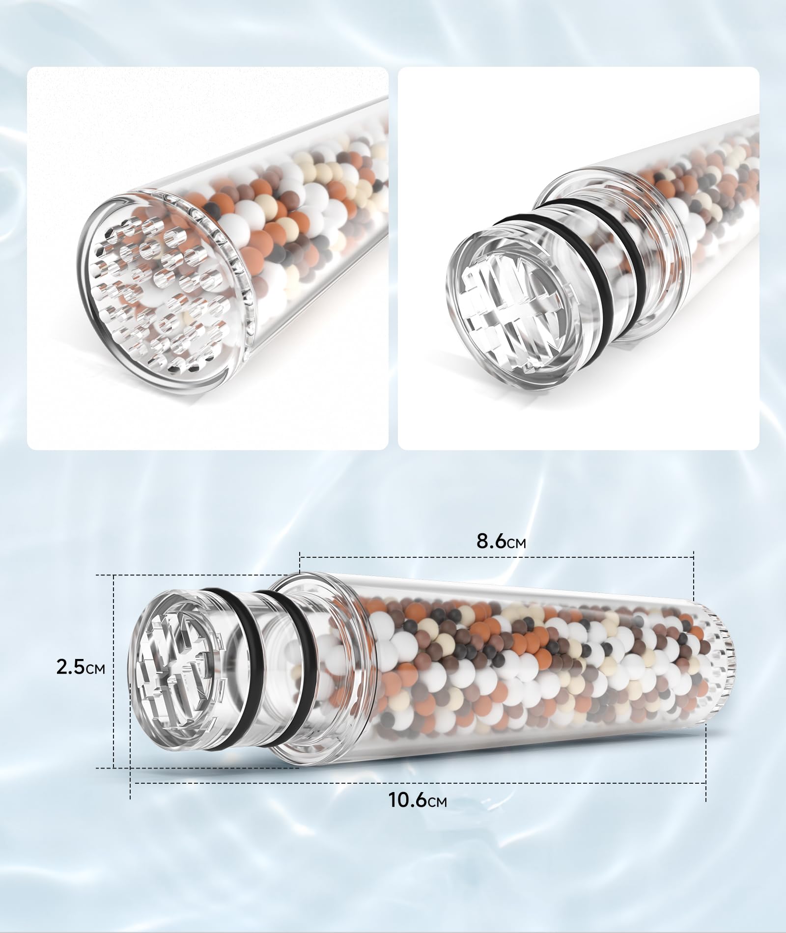 SR SUN RISE limescale-prevention protects your shower head from mineral buildup