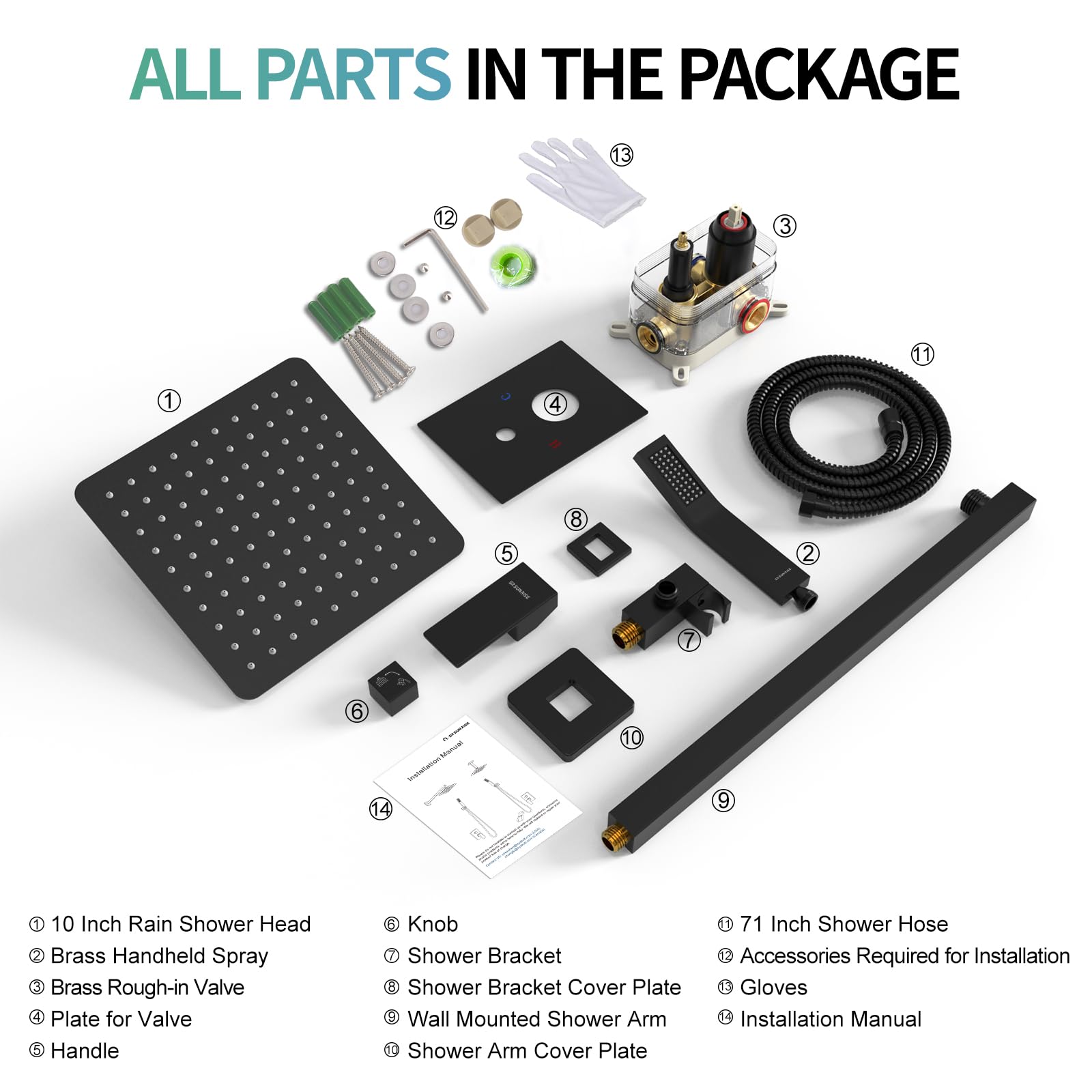 SR SUN RISE mode knob to switch spray modes smoothly